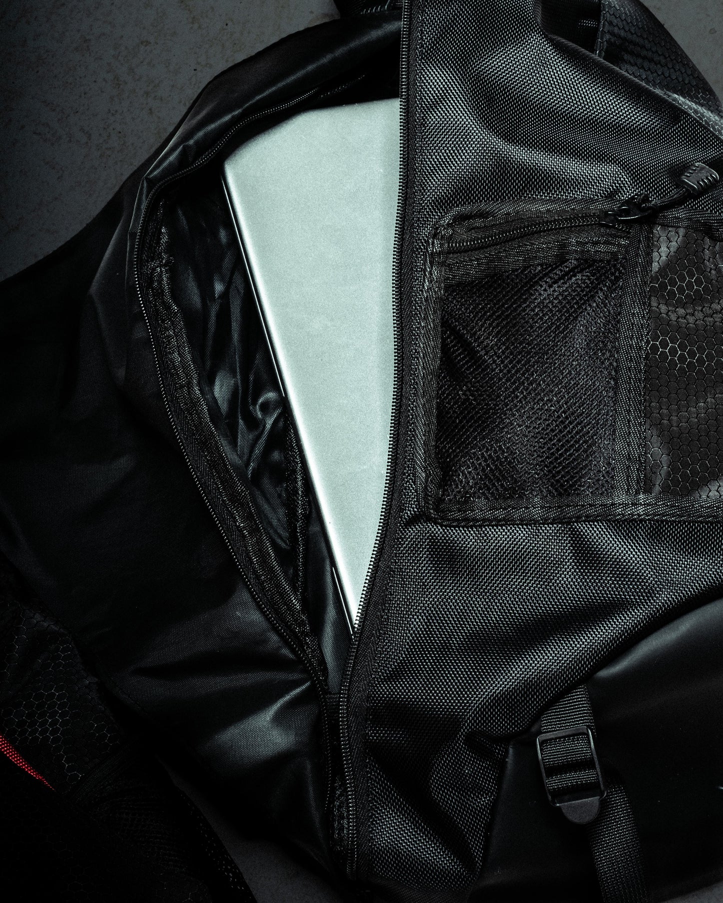 BLACK IN BLACK SLING BAG